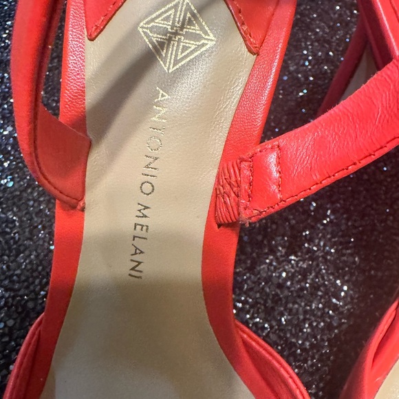 Antonio Melani Red Women's Sandals - Picture 13 of 15